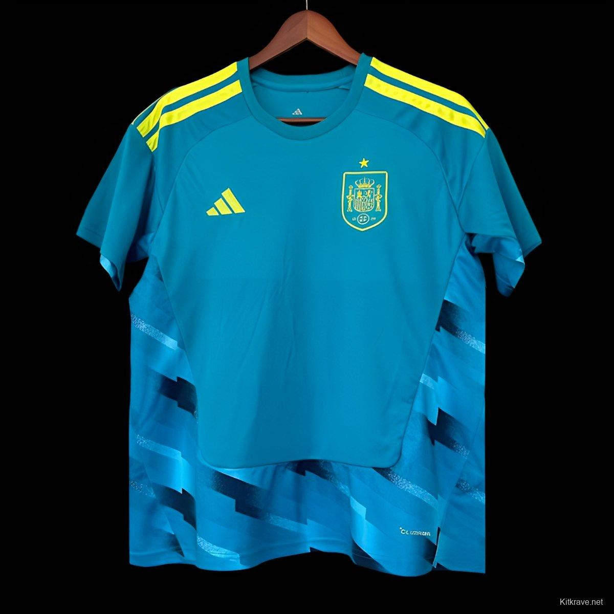 2026 Spain Blue Goalkeeper Jersey