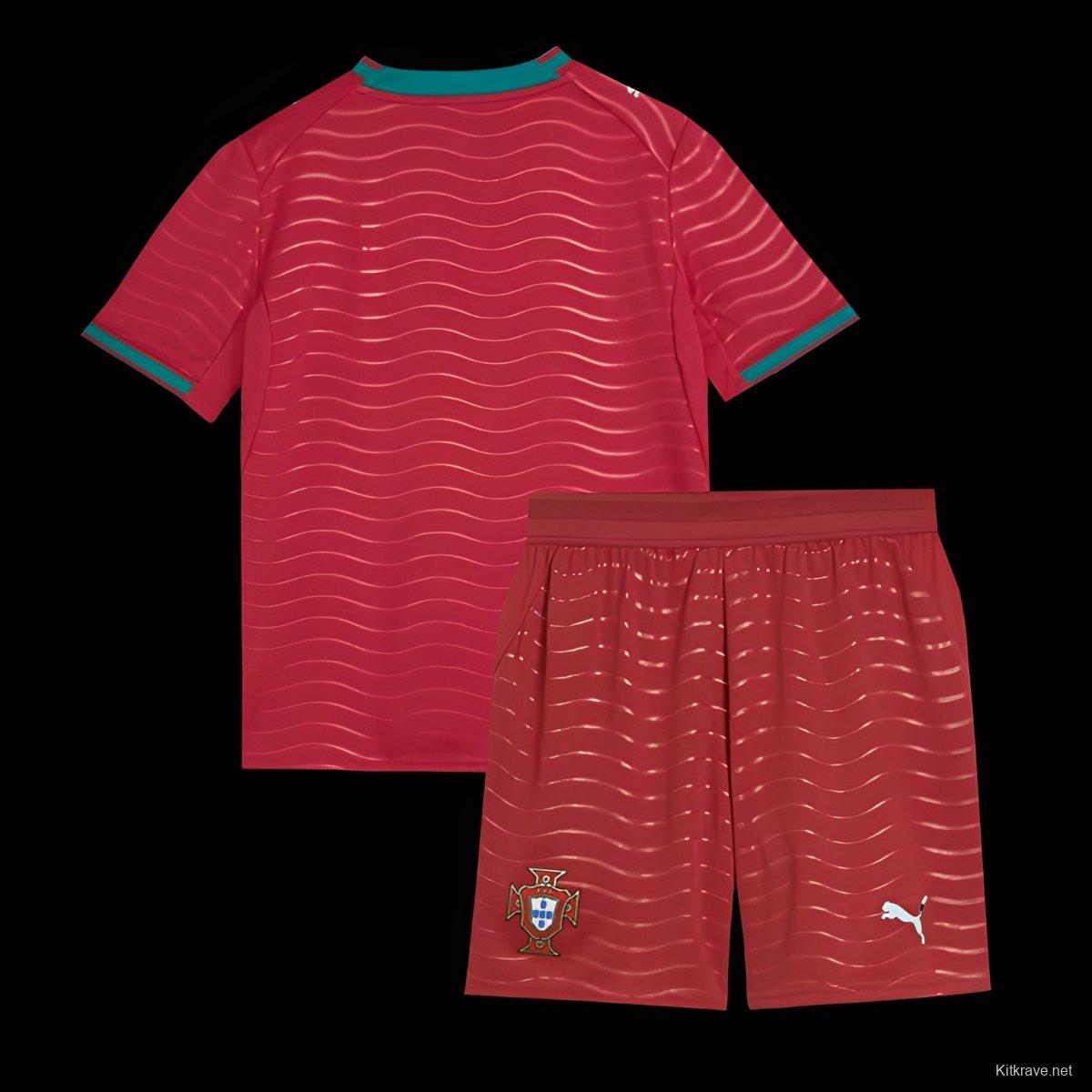 2026 Kids Portugal Home Jersey