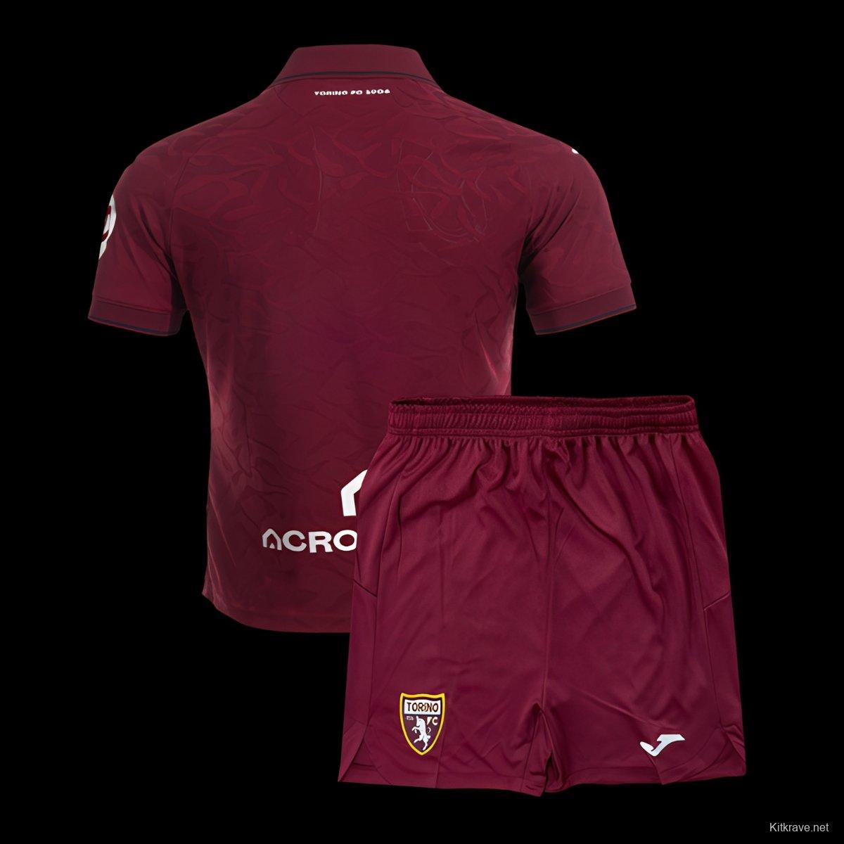 25/26 Kids Torino Home Jersey