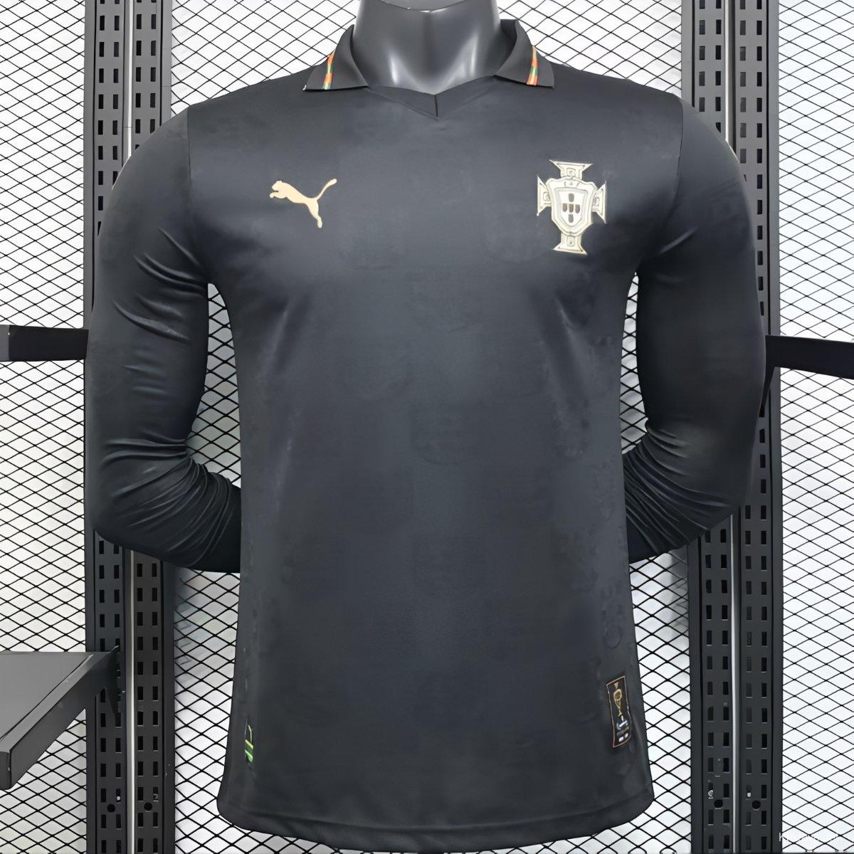 Player Version 2026 Portugal Goalkeeper Dark Grey Long Sleeve Jersey