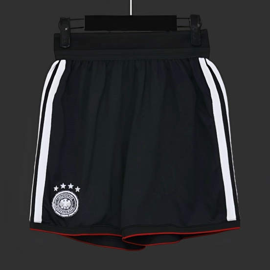 2026 Player Version Germany Black with White Stripes Shorts