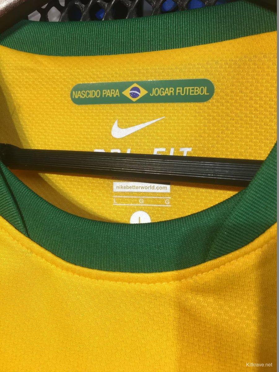 Retro 2010 Brazil Home Jersey