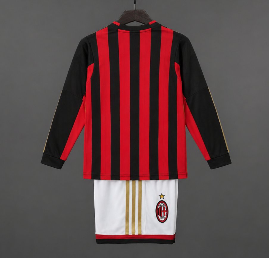 Retro 13/14 Kids  AC Milan Home Long Sleeve Jersey