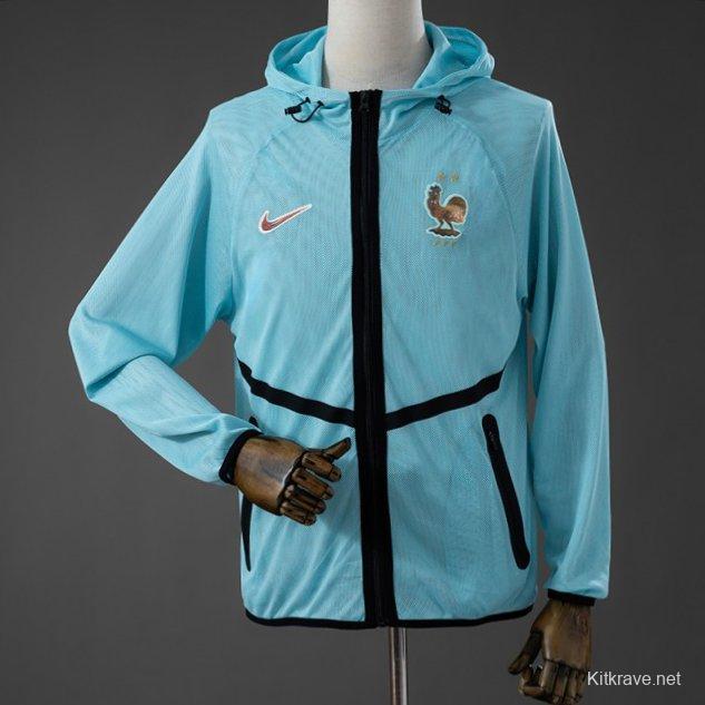 2026 France Men's Football Anthem Jacket - Light Blue