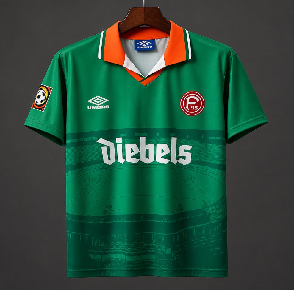 Retro 96/97 Fortuna Dusseldorf Away Green Jersey