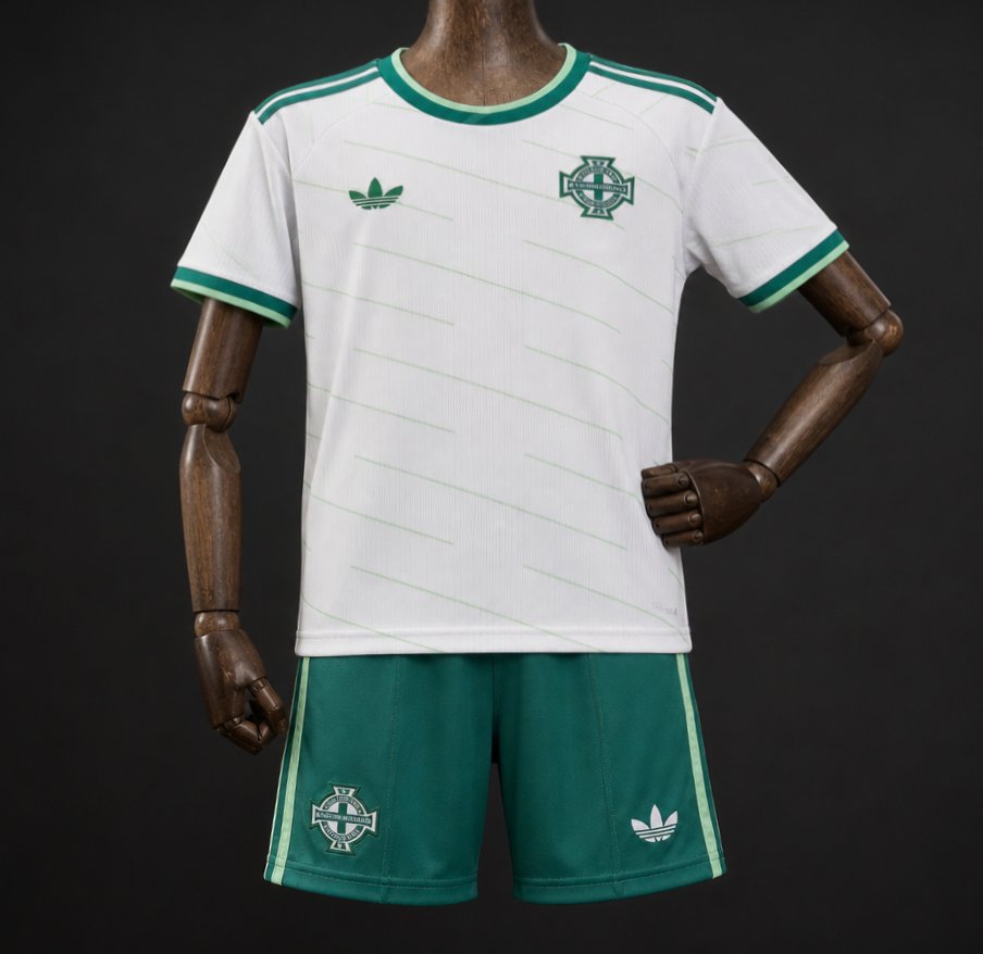 2026 Kids Northern Ireland Away White Jersey