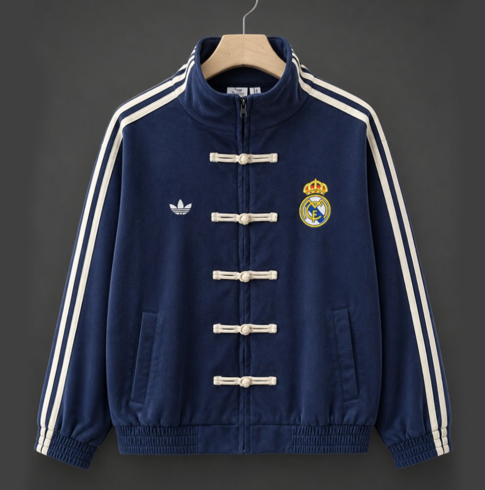 26/27 Real Madrid  x Adidas New Year Limited Edition Navy Track Jacket