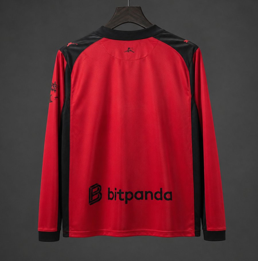 25/26 AC Milan x Slam Jam Limited Edition Long Sleeve Red Forth Jersey