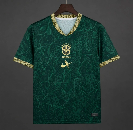 2026 Brazil Green Special Edition Concept orest Pattern Jersey