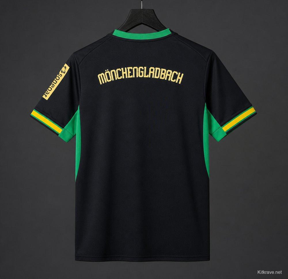 26/27 Borussia Mönchengladbach Black & Green Away Jersey