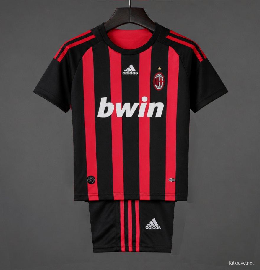 Retro Kids 08/09 AC Milan Home Jersey