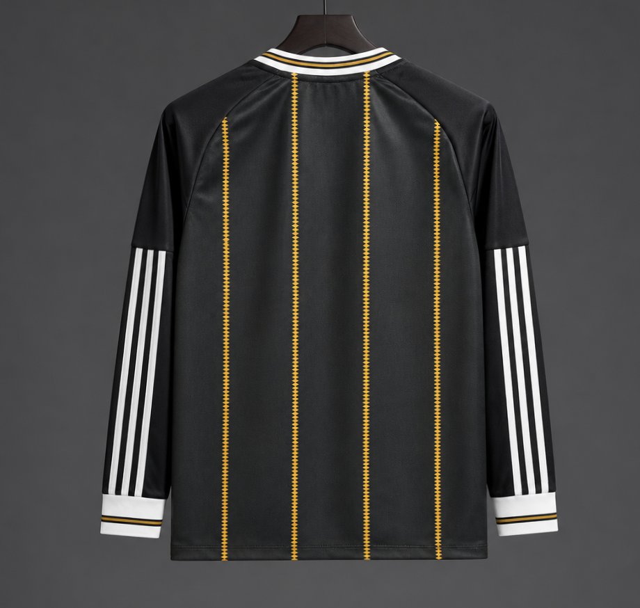 2026 Germany Away Black/Gold Long Sleeve Jersey