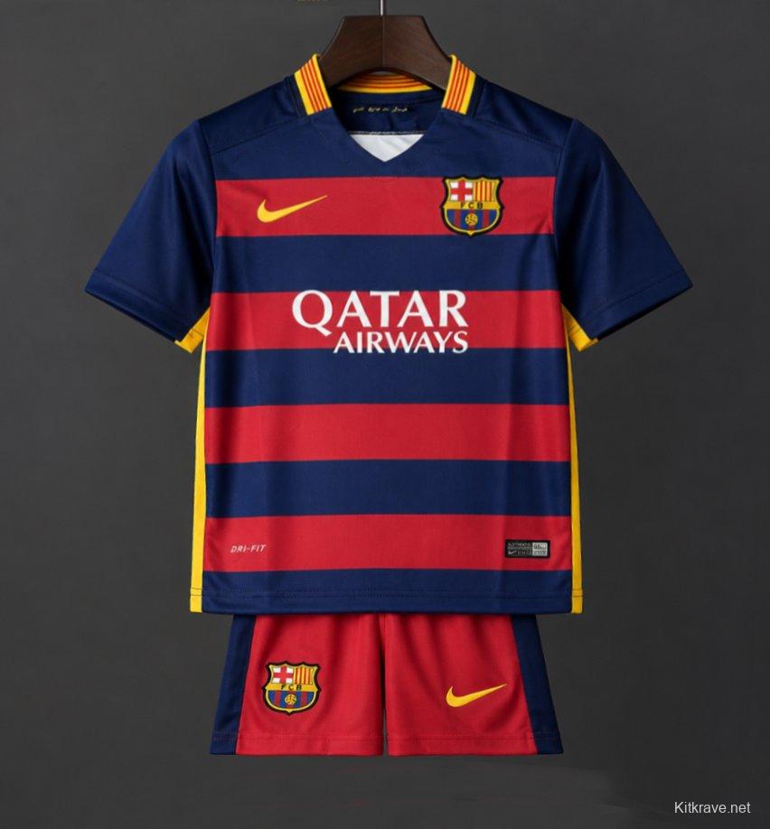Retro Kids 15/16 FC Barcelona Home Jersey