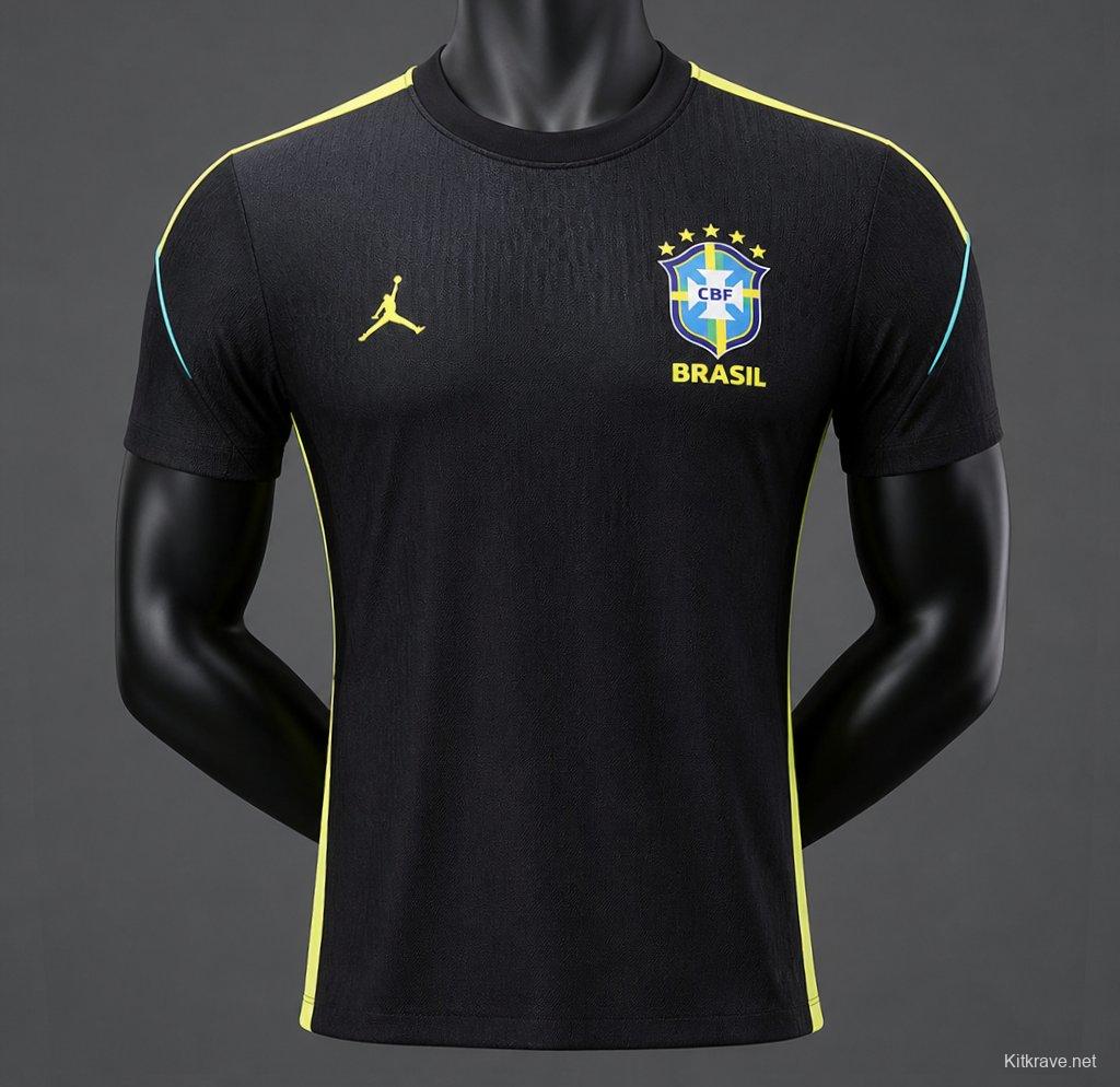 2026 Brazil Black Training Jersey
