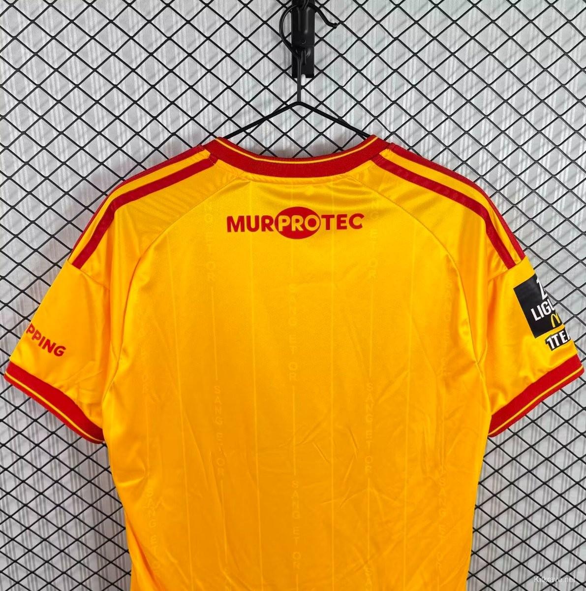 26/27 RC Lens Home Yellow Red Jersey