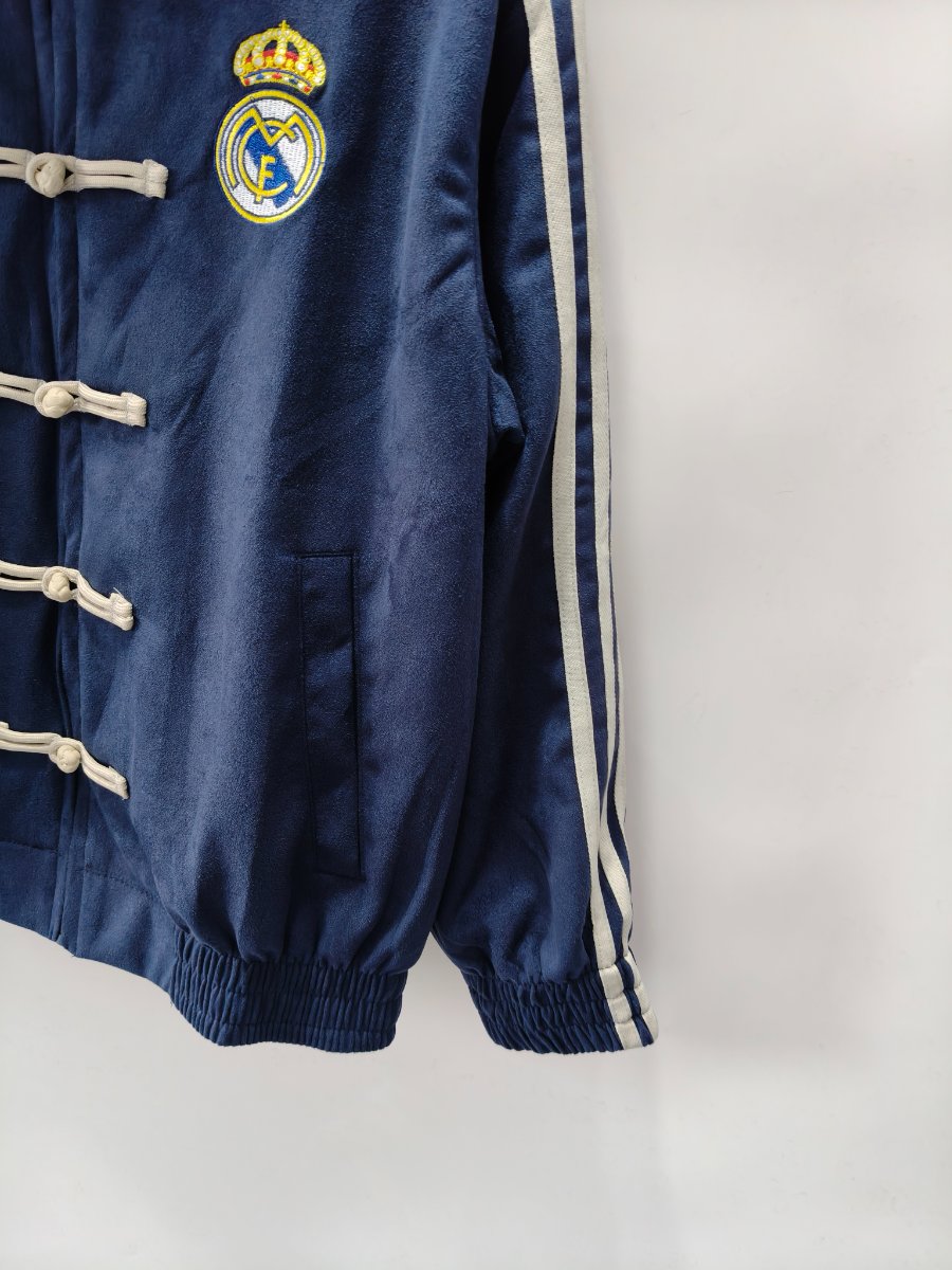 Retro 06/07 Real Madrid Navy Blue Chinese Button Jacket