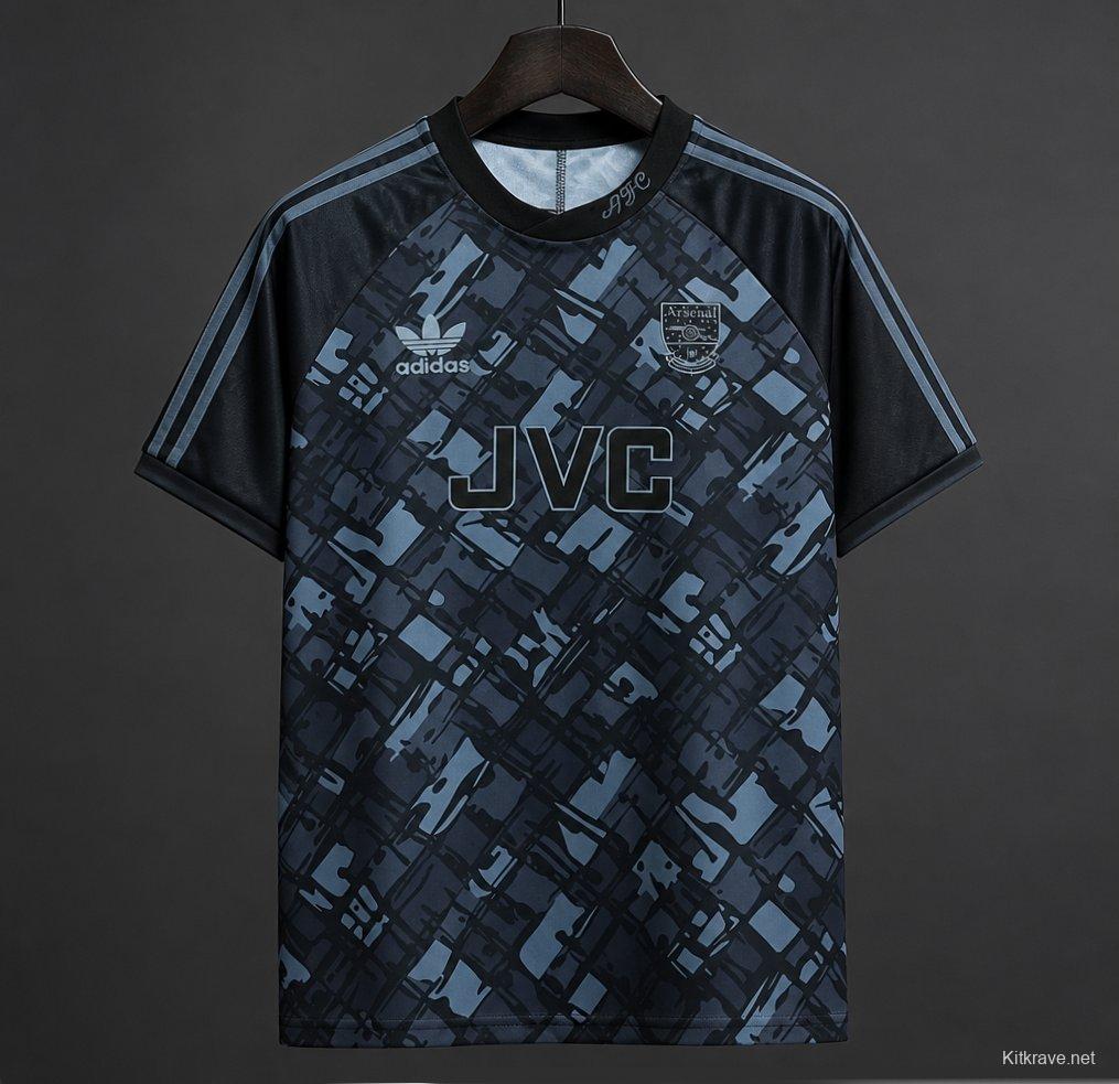 Retro 90/92 Arsenal Blackout Black Jersey