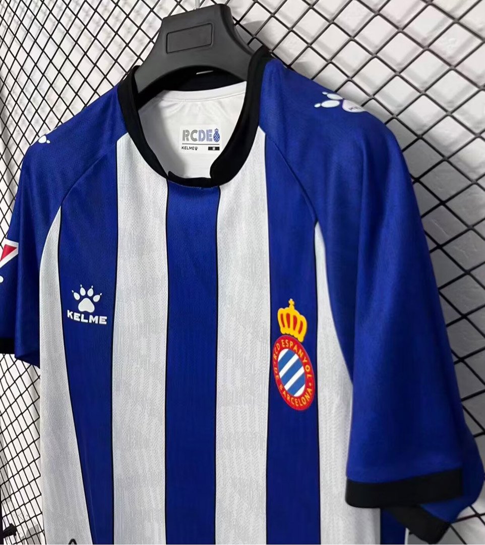 26/27 Espanyol Home Blue&White Stripe Jersey