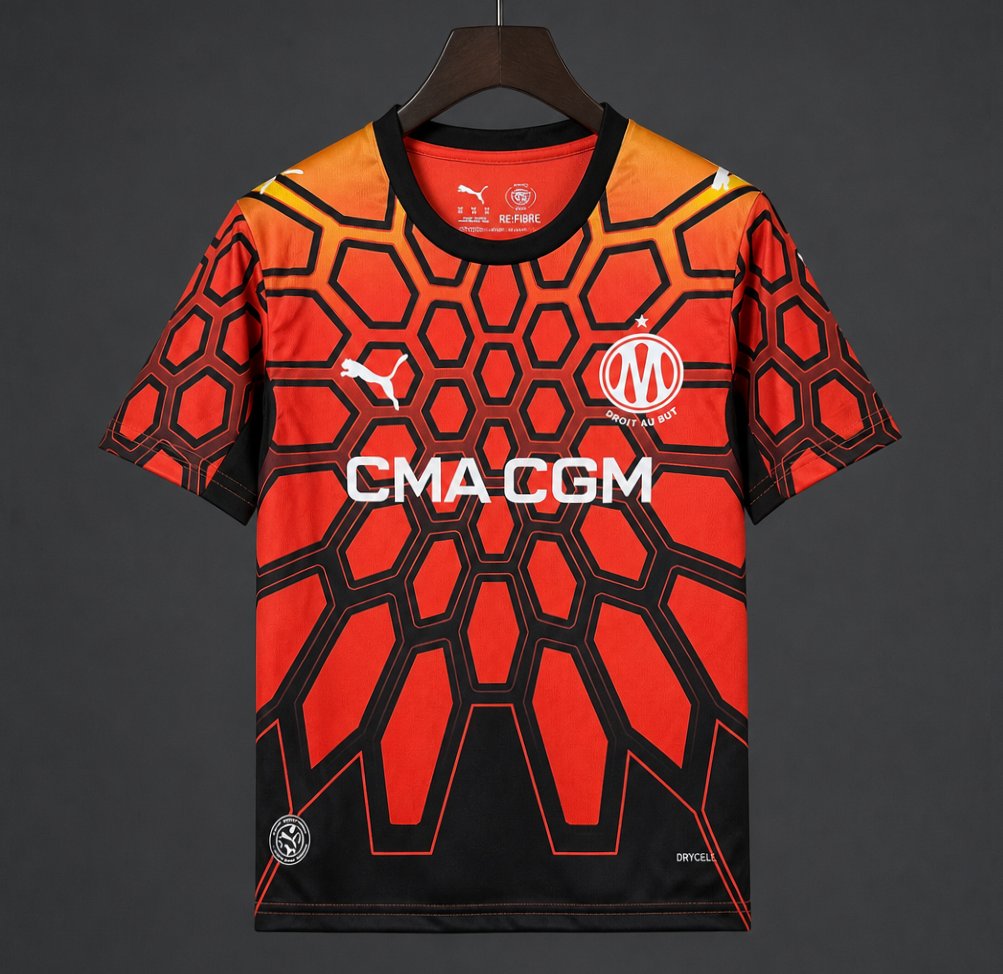 26/27 Olympique Marseille Goalkeeper Orange Jersey