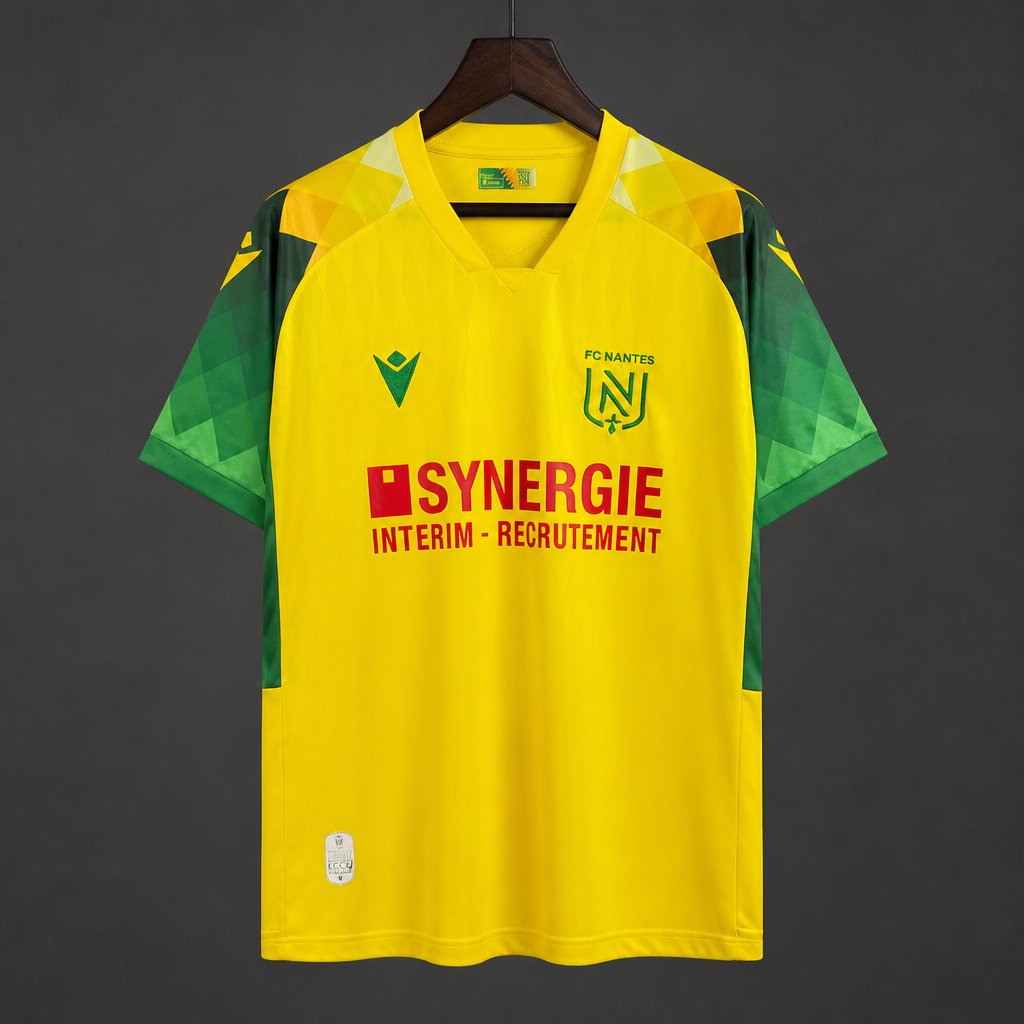26/27 FC Nantes Yellow & Green Home Jersey