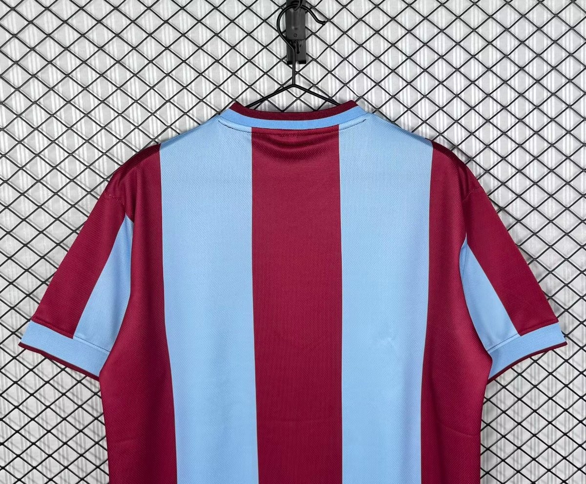 Retro 99/00  Aston Villa Claret & Sky Blue Stripes Home Jersey