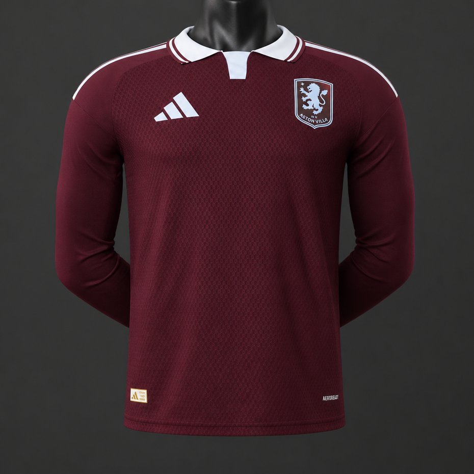 Player Version 26/27 Aston Villa Home Long Sleeve Jersey