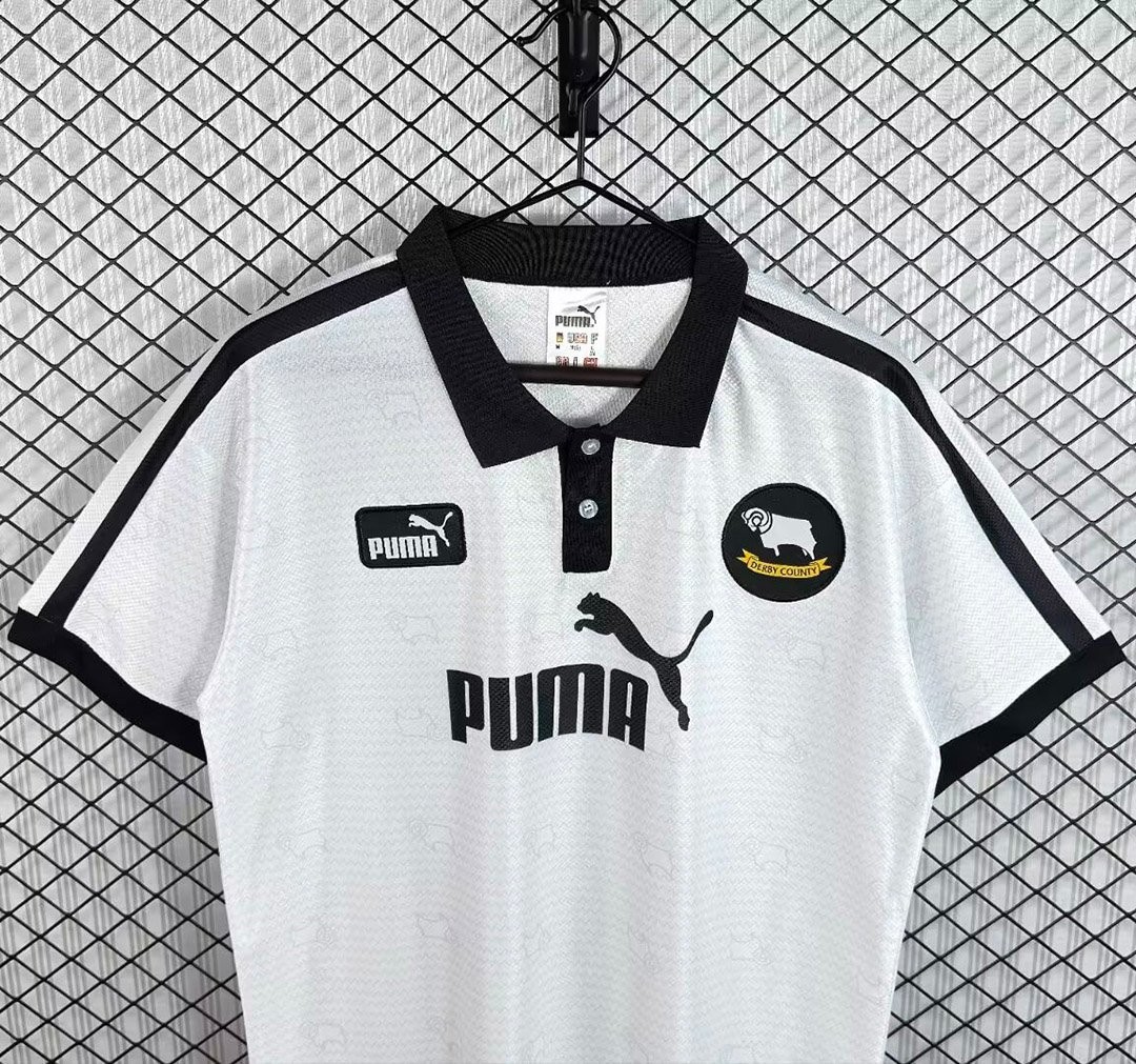 Retro 97/98 Derby County Home White Jersey