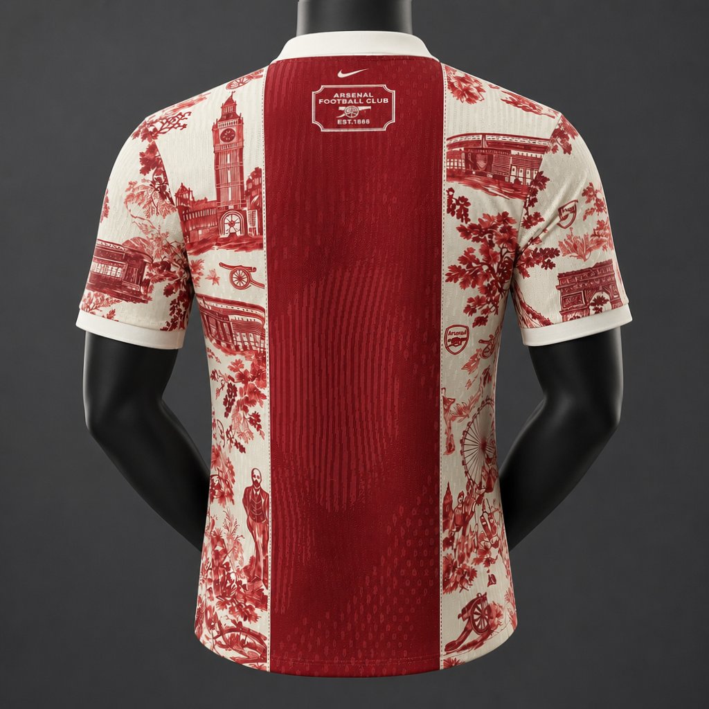 Player Version Arsenal x Christian Dior Polo Red Jersey