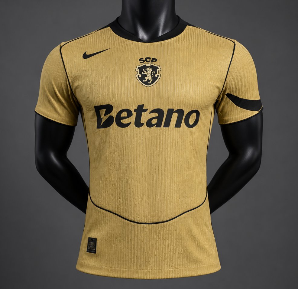 Player Version 26/27 Sporting CP Away Gold Jersey