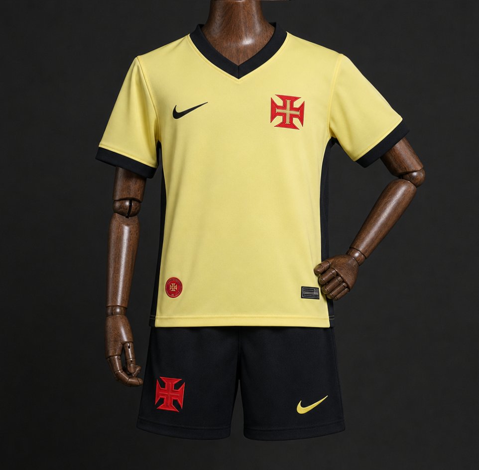 2026 Kids Da Gama Third Yellow Jersey