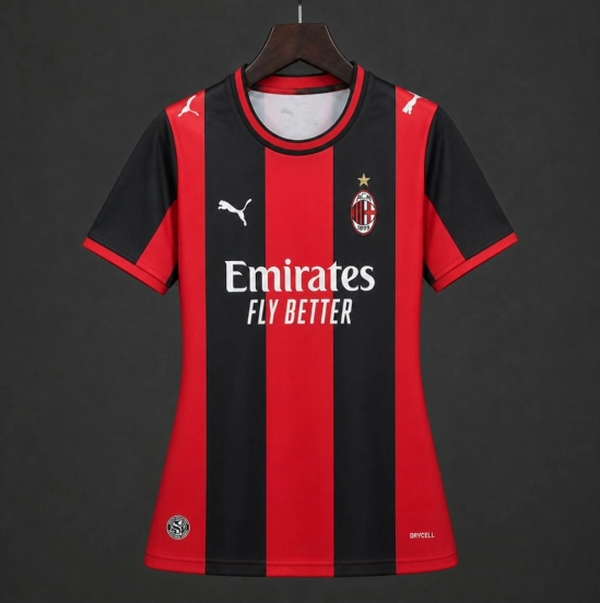 26/27 Women  AC Milan Home Red Stripes Jersey