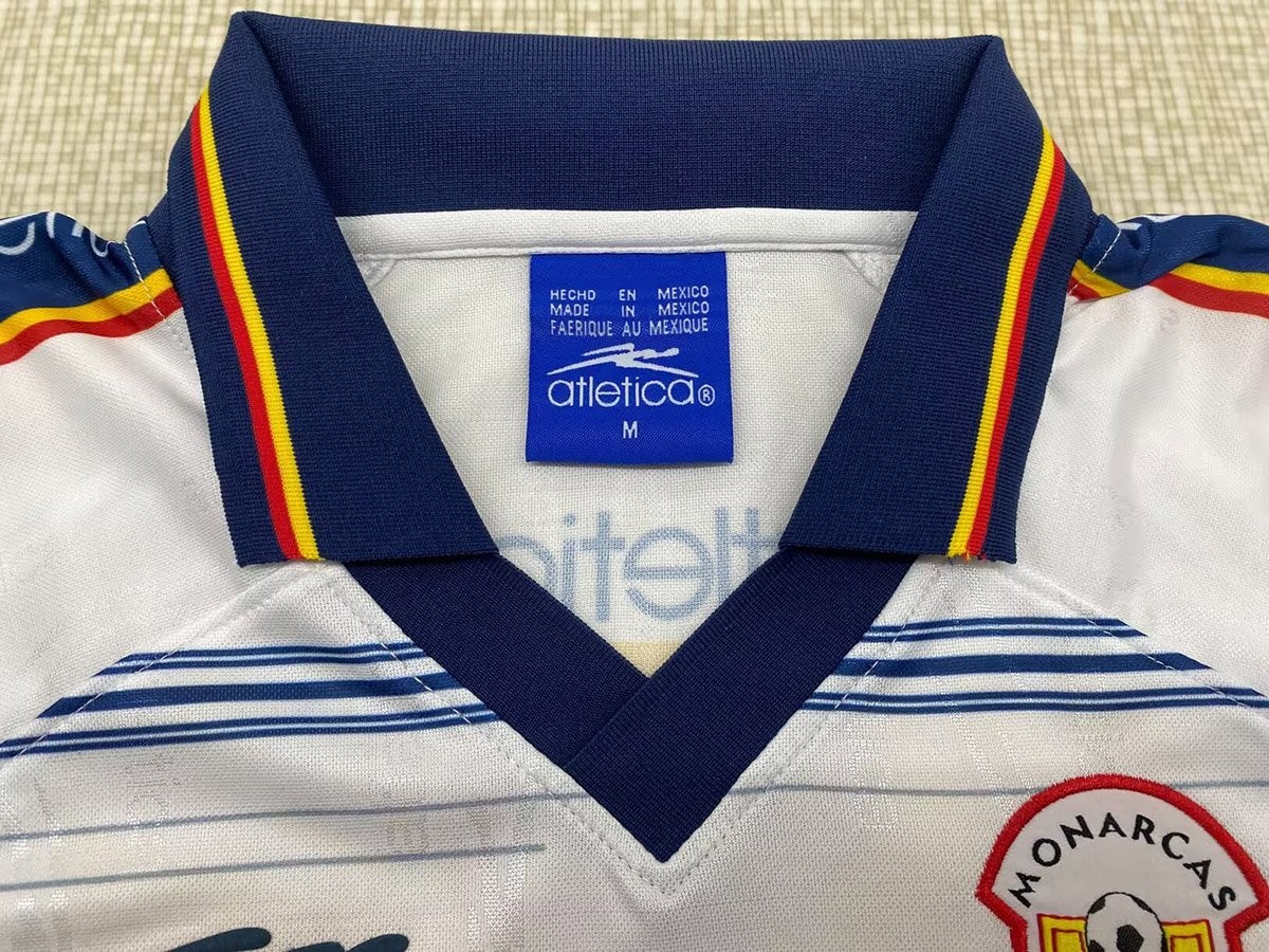 Retro 99/00 Monarcas Morelia  Away Long Sleeve White Jersey