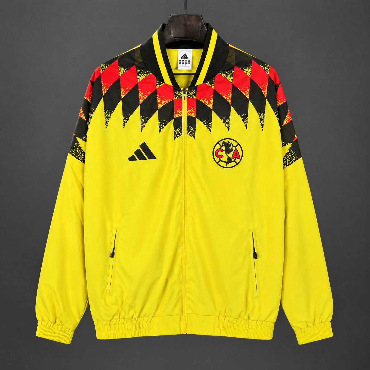 26/27 Club America Yellow Full Zipper Windbreaker